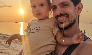 Or Levy is pictured with Almog.